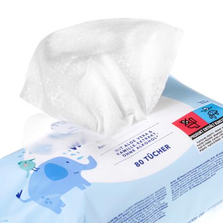 Vlažne krpice za umivanje z aloe vero in izvlečkom kamilice babylove