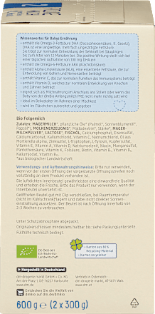 Folgemilch 2 Bio nach dem 6.Monat dmBio