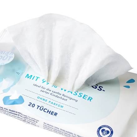 Arc- és kéztisztító nedves kendő 99% vízzel babylove