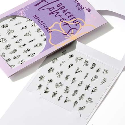 Nagelsticker Set graceful flowers trend !t up