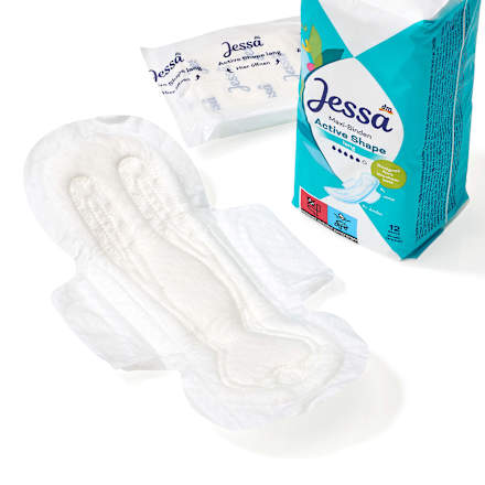 Hygienické vložky Active Shape lang - s krídelkami Jessa