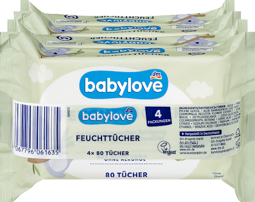 Vlažne maramice – 4 pack babylove