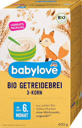 Getreidebrei 3-Korn ab dem 6.Monat   babylove