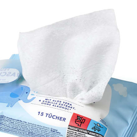 Mikroszivacsos nedves törlőkendő aloe verával és kamillakivonattal babylove