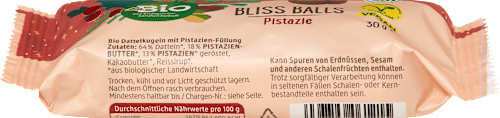 Fruchtkonfekt Bliss Balls Pistazie dmBio