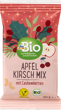 Apfel Kirsch Mix mit Cashewkernen dmBio