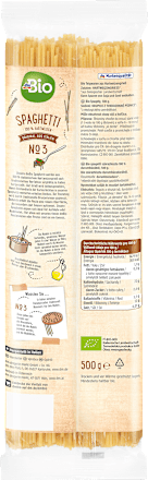 Bio spagetti száraztészta durumbúzából dmBio