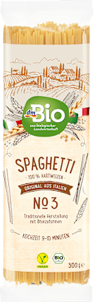 Bio spagetti száraztészta durumbúzából dmBio