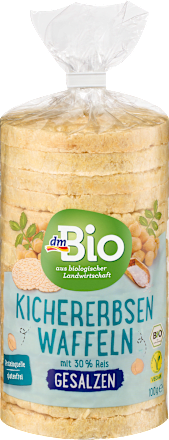 Bio puffasztott sós csicseriborsó-szelet dmBio