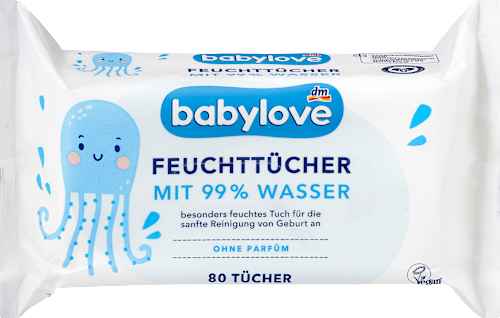 Vlhčené utierky s 99 % vody babylove