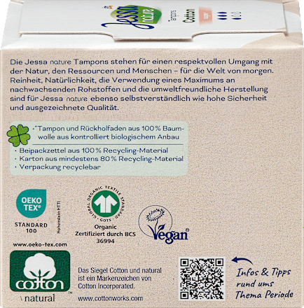 nature Cotton tamponi - super Jessa