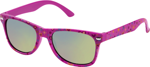 Detské slnečné okuliare - ružové s farebným motívom SUNDANCE