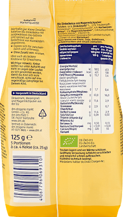 Dinkelkekse Weizengrieß-Milch ab 1 Jahr babylove