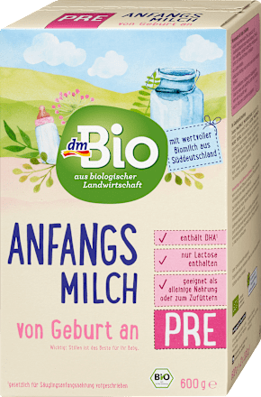 počáteční mléčná kojenecká výživa PRE 0m dmBio
