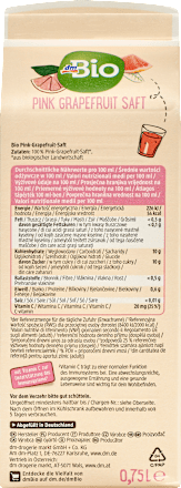 Saft, Pink Grapefruit dmBio