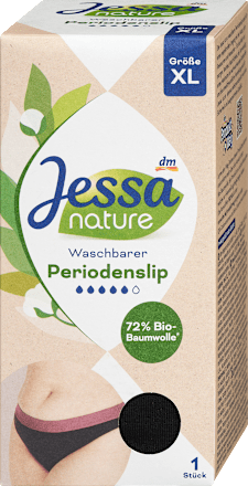 Periodenunterwäsche Slip schwarz Gr. XL nature Jessa