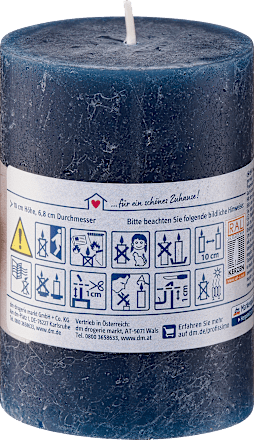 Kerze rustik 100/68 dark navy Profissimo