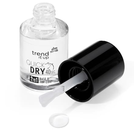 Bazni i završni lak za nokte 2in1 QUICK DRY trend !t up