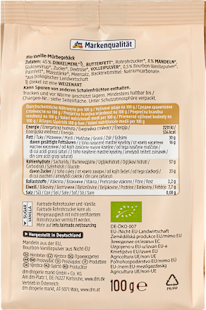 Bio vaniljevi rogljički dmBio