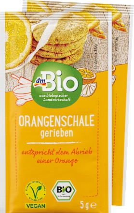 Orangenschale gerieben (2x5g) dmBio