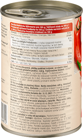 Tomatenfilets geschält, Filetti di Pomodoro dmBio