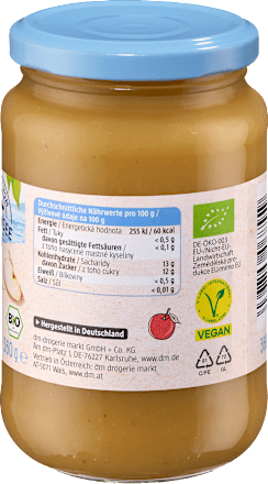 Fruchtmark Apfel kaltgerieben dmBio