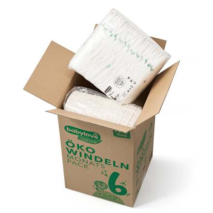 Ekologické plienky - veľ. 6 xl (15-20 kg) Monats Pack babylove nature