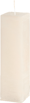 Stumpenkerze quadratisch rustik 150/40 elfenbein/bordeaux Profissimo