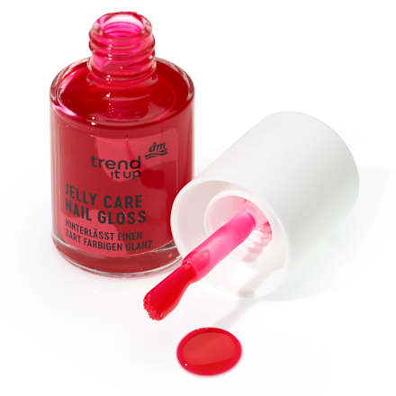 Nagelpflege Jelly Care Gloss 010 Bright Berry Red trend !t up