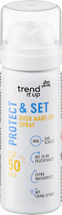 Spray Protect & Set Over Make-Up z SPF 50 trend !t up