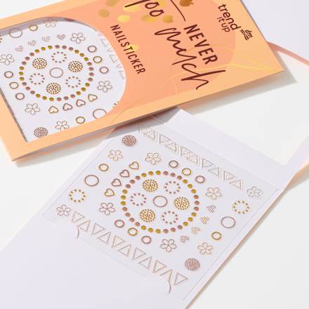 Nagelsticker Set never too much trend !t up