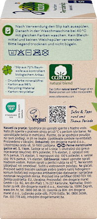 Periodenunterwäsche Slip schwarz Gr. S nature Jessa