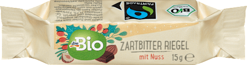 bio tyčinka hořká čokoláda & ořechy dmBio