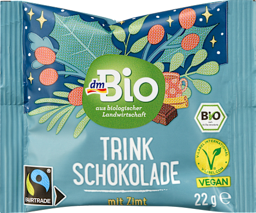 Trinkschokolade mit Zimt, Adventskalender zum Selbstgestalten 2024 dmBio