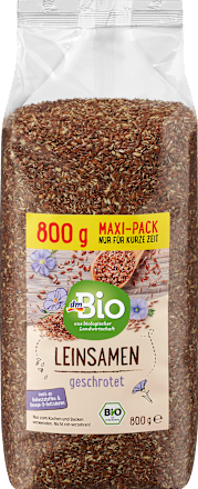 bio lněné semínko drcené Maxi Pack dmBio