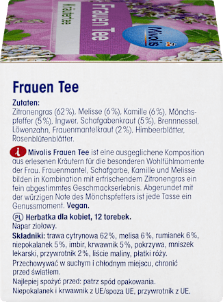 Kräutertee, Frauentee (12 Beutel) Mivolis