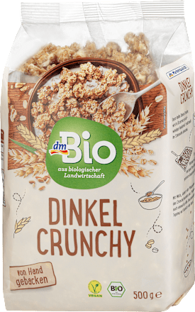 Muesli bio croccante con fiocchi di farro dmBio