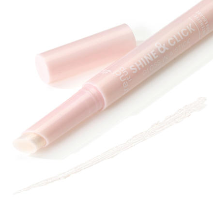 Lippenstift Shine & Click 005 Shimmery White trend !t up