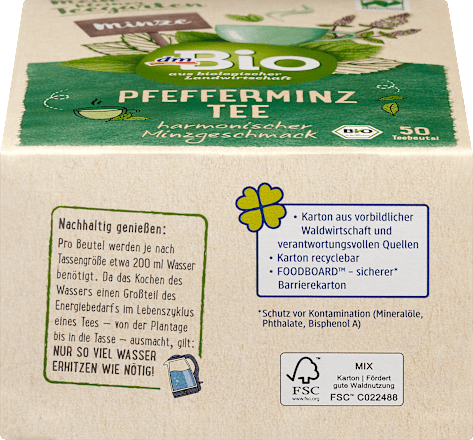 Kräutertee Pfefferminze (50 Beutel) dmBio