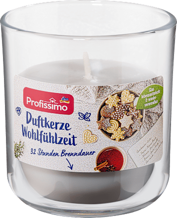 Duftkerze im Glas Wohlfühlzeit Profissimo