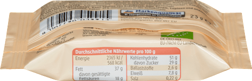 Био вафла от спелта с пълнеж от млечен лешников нуга крем dmBio