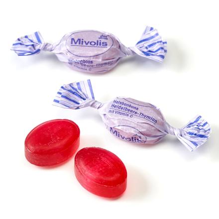 Bonbon, Heidelbeere-Thymian, zuckerfrei Mivolis