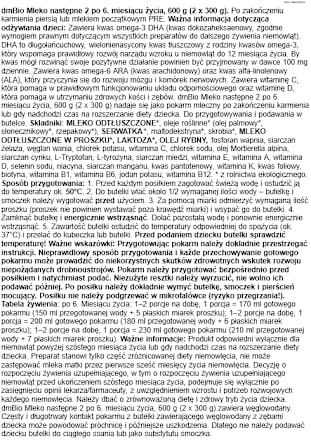 Mleko następne 2 po 6 miesiącu życia dmBio
