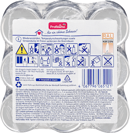 Čajové sviečky čokoláda-malina Profissimo