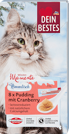 Pudding z żurawiną dla kota Dein Bestes