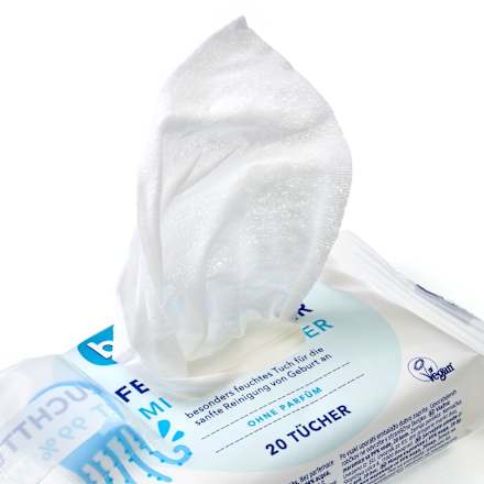 Feuchttücher mit 99% Wasser, Reisegröße babylove