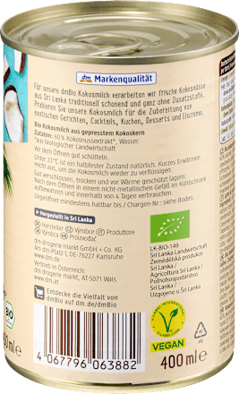 Bio kókusztej dmBio