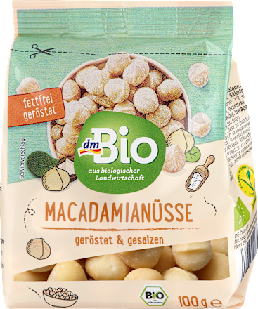 Nuci Macadamia prăjite dmBio