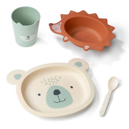 Geschirrset Naschkatzen, 4tlg, ab 12. Monat babylove