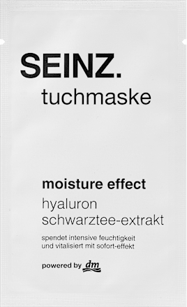 Maska za lice u maramici - hyaluron i ekstrakt crnog čaja SEINZ.